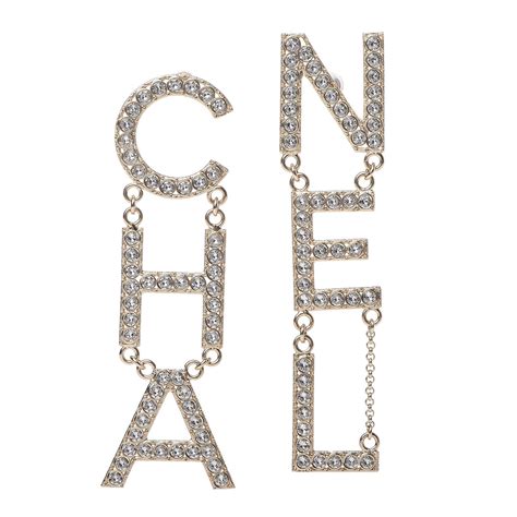 chanel bag earring|chanel earrings spelled out price.